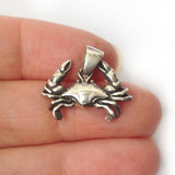 Cancer .925 Solid Sterling Silver Horoscope Pendant Zodiac