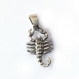 Scorpio .925 Solid Sterling Silver Horoscope Pendant Zodiac