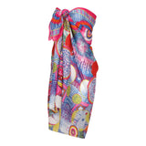Retro Metallic Embroidered Cotton Sarong