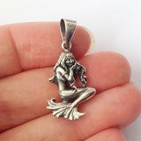 Virgo .925 Solid Sterling Silver Horoscope Pendant Zodiac