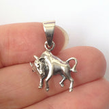 Taurus.925 Solid Sterling Silver Horoscope Pendant Zodiac