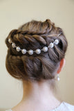 Bridal Hair Chain Pearls or Crystal Wedding Headpiece