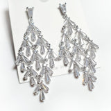 Waterfall Chandelier Wedding Earrings for Glam Wedding