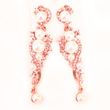 Bohemian Bridal Earring with Faux Pearls