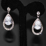 Classic Drop Art Deco Wedding Earrings