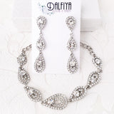Rhinestone Bridal Bracelet or Earrings