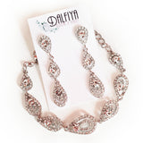 Rhinestone Bridal Bracelet or Earrings