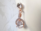 Twist Drop Bridal Earrings