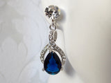 Twist Drop Bridal Earrings
