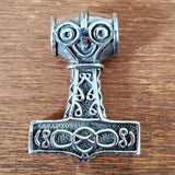 Thor's Hammer Viking Amulet .925 Sterling Silver Charm Pendant