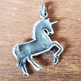 Unicorn Charm .925 Sterling Silver Equestrian Pendant