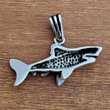 Shark Ocean Amulet .925 Sterling Silver Surfer Pendant