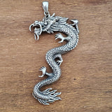 Dragon Amulet .925 Sterling Silver Charm Pendant