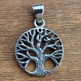 Mini Tree of Life Amulet .925 Sterling Silver Charm Pendant