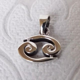 Horoscope Symbol .925 Solid Sterling Silver Zodiac Pendant