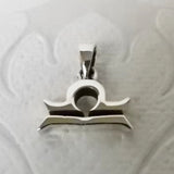 Horoscope Symbol .925 Solid Sterling Silver Zodiac Pendant