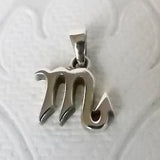 Horoscope Symbol .925 Solid Sterling Silver Zodiac Pendant