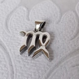 Horoscope Symbol .925 Solid Sterling Silver Zodiac Pendant