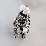 Elephant .925 Sterling Silver Charm 3D Pendant
