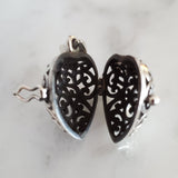 3D Heart Locket .925 Sterling Silver Pendant