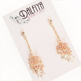 Art Deco Bridal Chandelier Earrings or Necklace Set