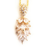 Art Deco Bridal Chandelier Earrings or Necklace Set