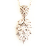 Art Deco Bridal Chandelier Earrings or Necklace Set