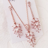 Art Deco Bridal Chandelier Earrings or Necklace Set