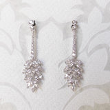 Art Deco Bridal Chandelier Earrings or Necklace Set