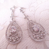 Vintage Glam Bridal Chandelier Earrings