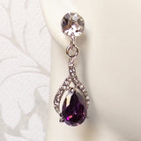 Twist Drop Bridal Earrings