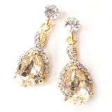 Twist Drop Bridal Earrings
