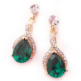 Twist Drop Bridal Earrings