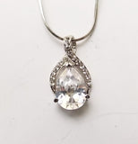 Twist Wedding Pendant Necklace