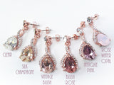 Twist Drop Bridal Earrings