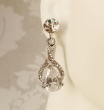 Twist Drop Bridal Earrings
