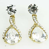 Twist Drop Bridal Earrings