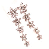 Floral Bridal Necklace, Bracelet, Earrings Grand Parure Set