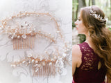 Bridal Hair Vine Wedding Comb Headpiece