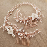Bridal Hair Vine Wedding Comb Headpiece