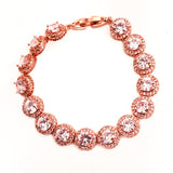 Modern Bridal Bracelet with Prong Set CZ
