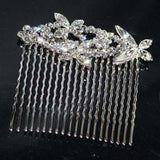 Butterfly Clear Bridal Wedding Hair Comb SNK Jewelry made with Swarovski Crystal