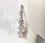 3Pc Bridal Necklace, Bracelet, and Earrings Set Wedding Parure