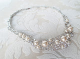 3Pc Bridal Necklace, Bracelet, and Earrings Set Wedding Parure